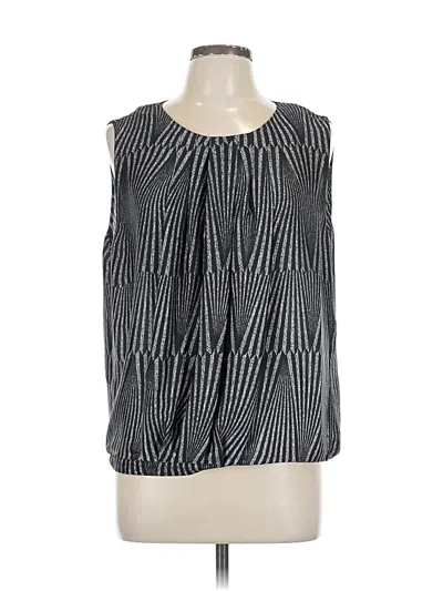 Pre-owned Chaus Sleeveless Blouse In Black