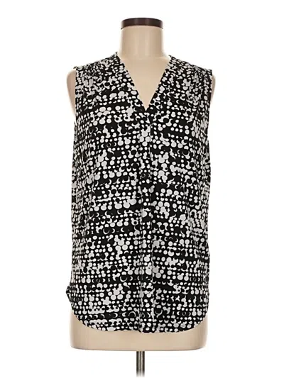 Pre-owned Chaus Sleeveless Blouse In Black