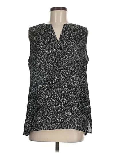Pre-owned Chaus Sleeveless Blouse In Black