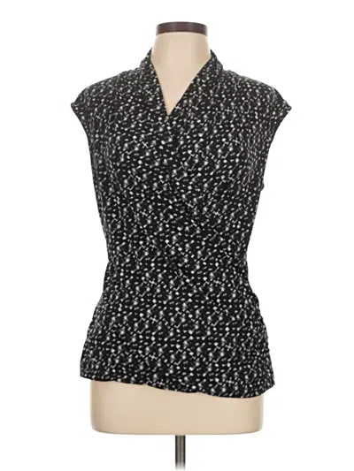 Pre-owned Chaus Sleeveless Blouse In Black