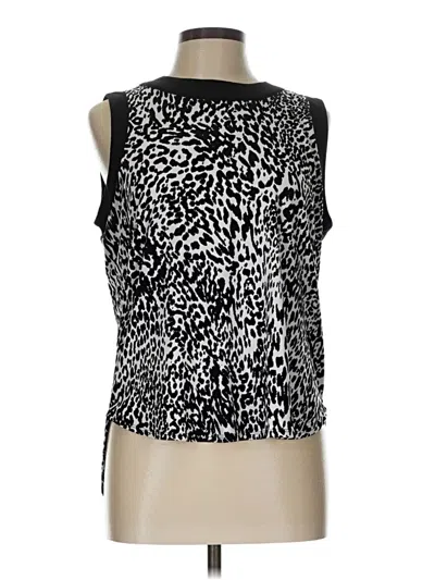 Pre-owned Chaus Sleeveless Blouse In Black