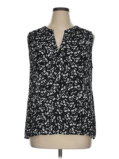 Pre-owned Chaus Sleeveless Blouse In Black