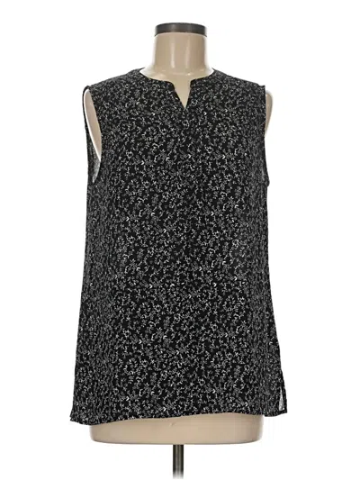 Pre-owned Chaus Sleeveless Blouse In Black