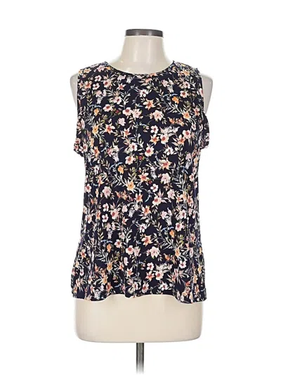 Pre-owned Chaus Sleeveless Blouse In Blue