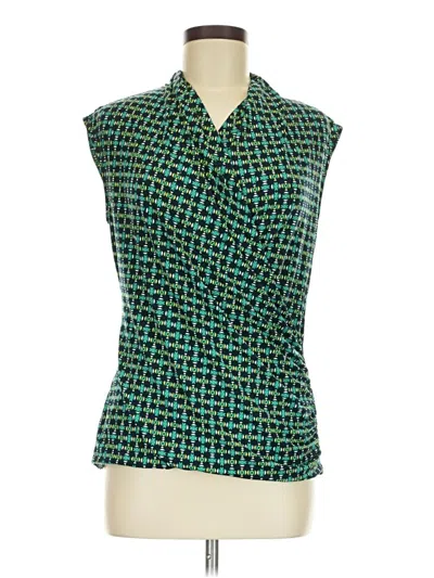 Pre-owned Chaus Sleeveless Blouse In Blue