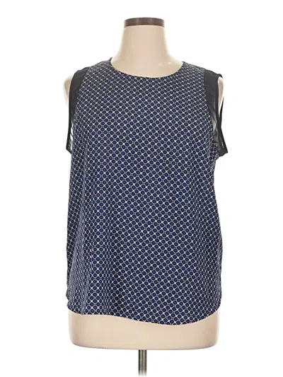Pre-owned Chaus Sleeveless Blouse In Blue