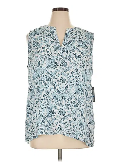Chaus Sleeveless Blouse In Blue