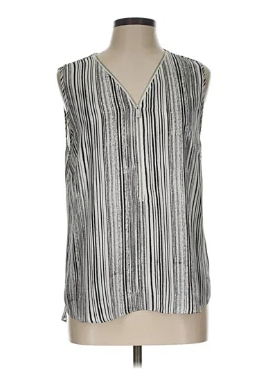 Pre-owned Chaus Sleeveless Blouse In Gray