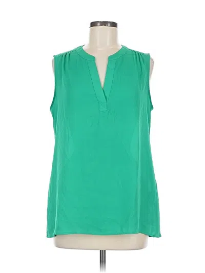Pre-owned Chaus Sleeveless Blouse In Green