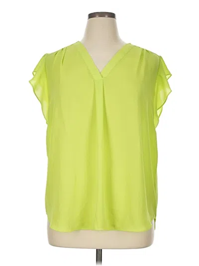 Pre-owned Chaus Sleeveless Blouse In Green