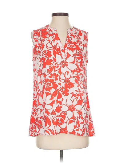 Pre-owned Chaus Sleeveless Blouse In Orange