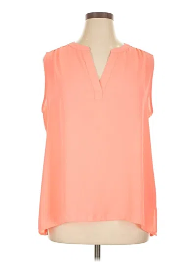Pre-owned Chaus Sleeveless Blouse In Orange