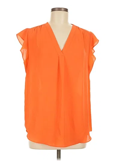 Pre-owned Chaus Sleeveless Blouse In Orange