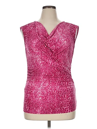 Pre-owned Chaus Sleeveless Blouse In Pink