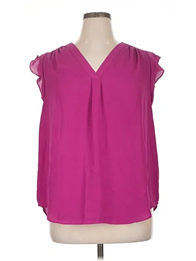 Pre-owned Chaus Sleeveless Blouse In Pink