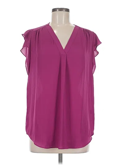 Pre-owned Chaus Sleeveless Blouse In Purple