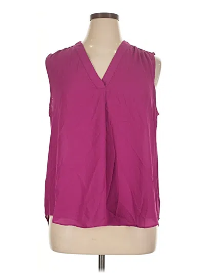 Pre-owned Chaus Sleeveless Blouse In Purple