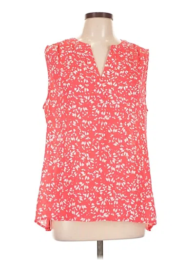 Pre-owned Chaus Sleeveless Blouse In Red
