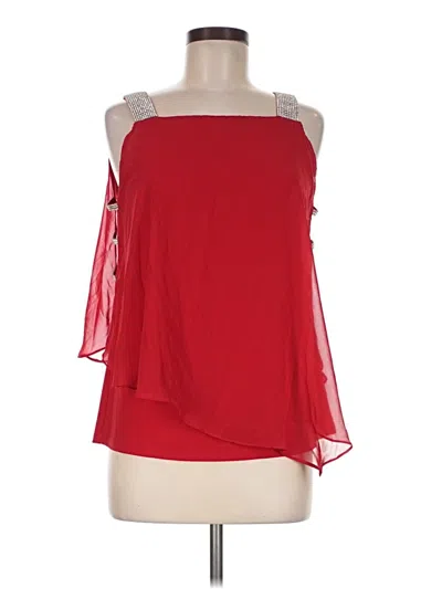 Pre-owned Chaus Sleeveless Blouse In Red