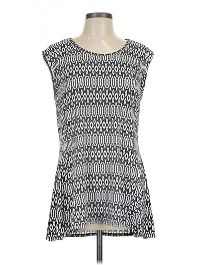 Pre-owned Chaus Sleeveless Blouse In Silver