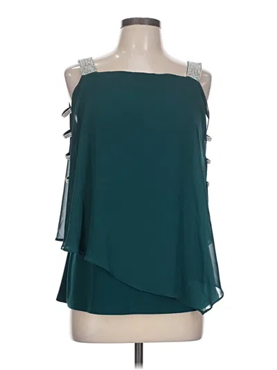 Pre-owned Chaus Sleeveless Blouse In Teal
