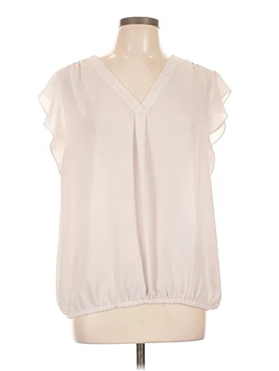 Pre-owned Chaus Sleeveless Blouse In White