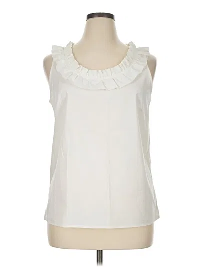 Pre-owned Chaus Sleeveless T-shirt In Ivory