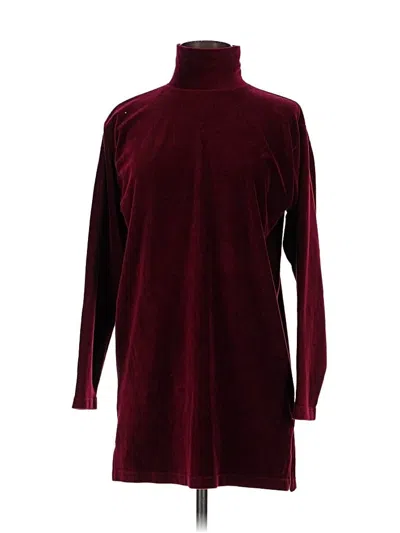 Pre-owned Chaus Turtleneck Sweater In Burgundy