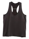 Chb Christian Boaro Racer-back Satin Top In Brown