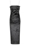 Chb Christian Boaro Velvet Longuette Dress In Multi