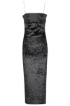 Chb Christian Boaro Velvet Longuette Dress In Multi