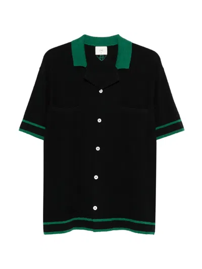 Che Armando Bouclé Knitted Shirt In Blue