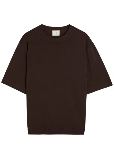 Che Baller Fine-knit T-shirt In Brown