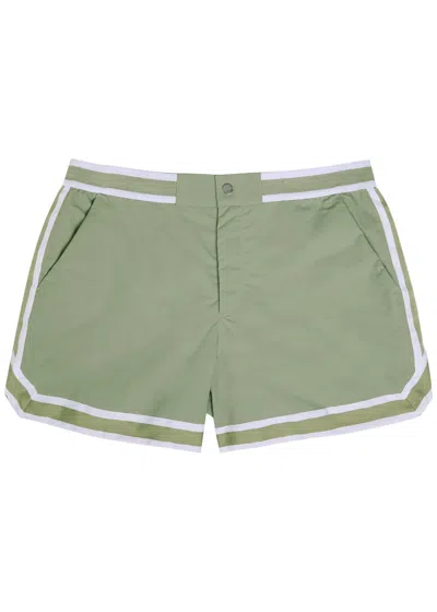 Che Baller Nylon Swim Shorts In Green