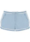 Che Baller Nylon Swim Shorts In Light Blue