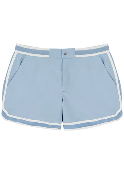 Che Baller Nylon Swim Shorts In Light Blue