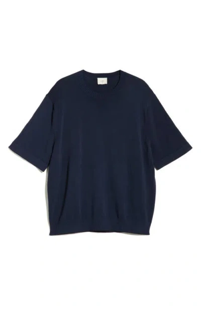 Che Ché Baller Short Sleeve Sweater In Blue