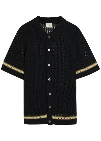 Che Benicio Crot-knit Shirt In Black