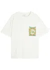 Che Bloom Floral-patch T-shirt In Metallic