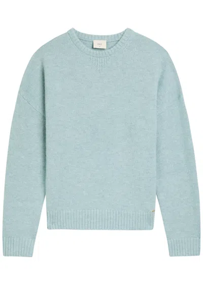 Che Brushed Knit Jumper In Blue