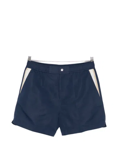 Che Button-fastening Swim Shorts In Blue