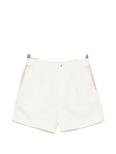 Che Button-fastening Swim Shorts In White