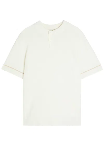 Che Casimir Knit Polo In White
