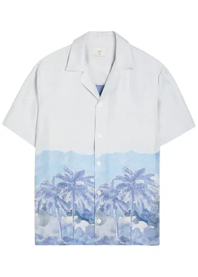 Che Cezane Jacquard Satin And Silk-blend Shirt In White