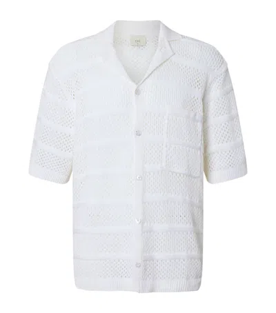 Che Cotton Perforated Desiderio Shirt In White