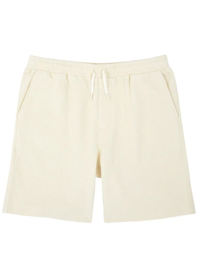 Che Dapper Bouclé Cotton Shorts In Cream