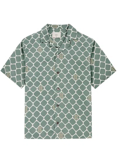 Che Deira Printed Twill Shirt In Green