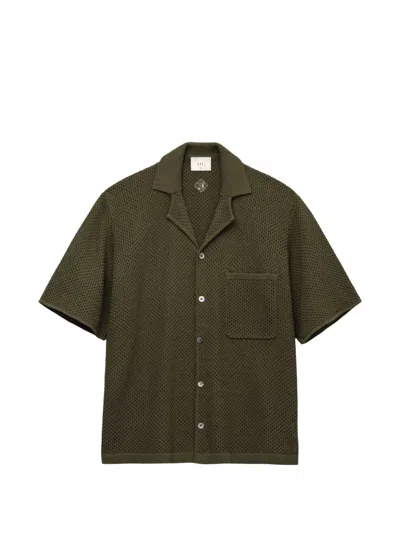 Che El Junco Waffle-knit Shirt In Green