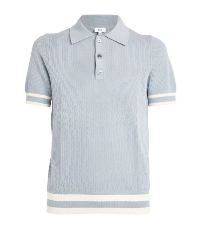 Che Knitted Polo Shirt In Blue