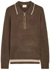Che Lazurus Knit Polo Jumper In Brown